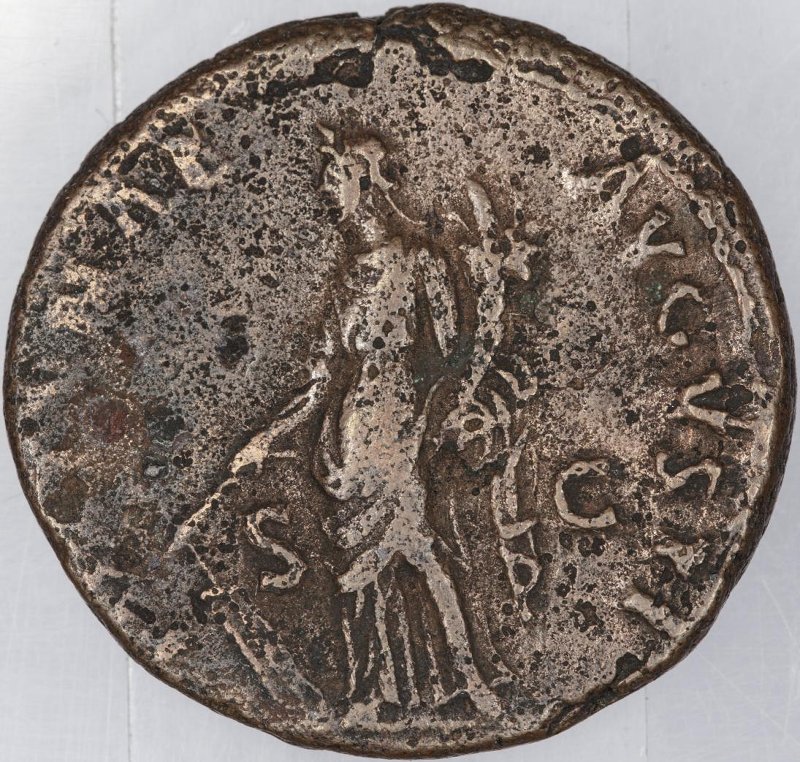 Римская империя · Domitian · As · I в., реверс, Федеральное государственное бюджетное учреждение культуры "Государственный музей изобразительных искусств имени А.С. Пушкина"