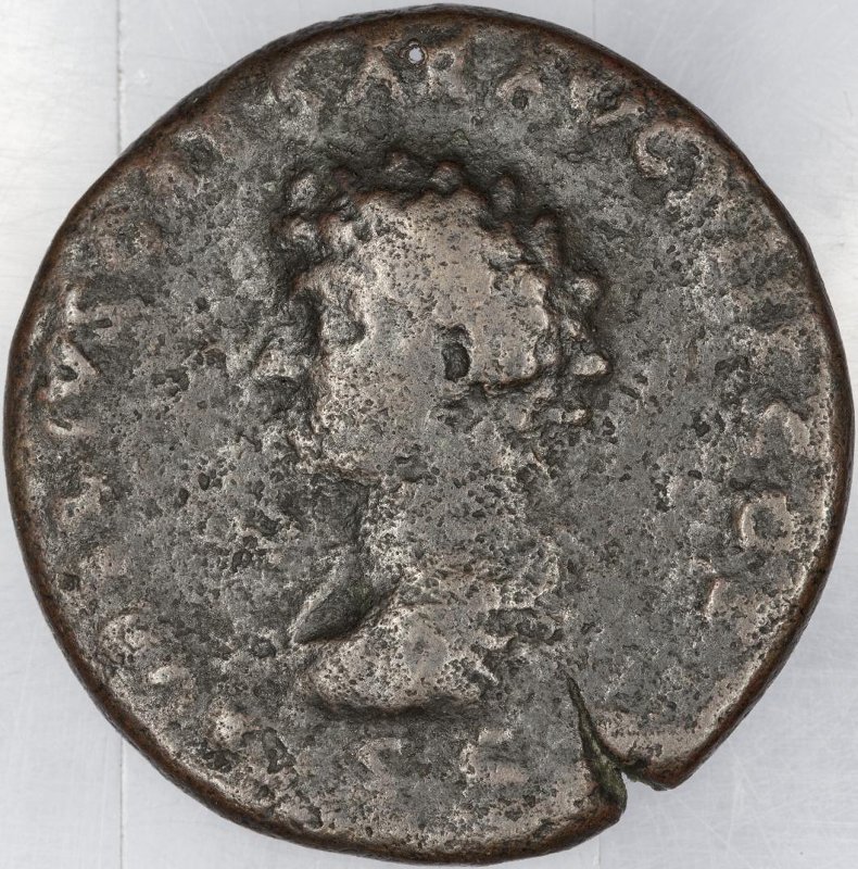 Римская империя · Antoninus Pius · As · I в., аверс, Федеральное государственное бюджетное учреждение культуры "Государственный музей изобразительных искусств имени А.С. Пушкина"