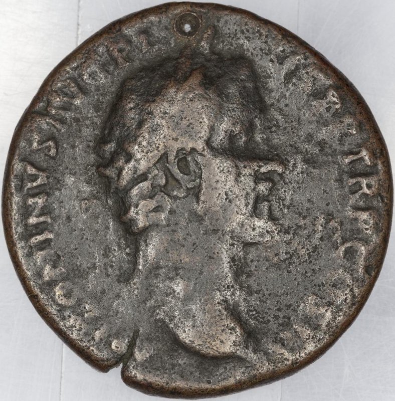 Римская империя · Antoninus Pius · As · I в., реверс, Федеральное государственное бюджетное учреждение культуры "Государственный музей изобразительных искусств имени А.С. Пушкина"
