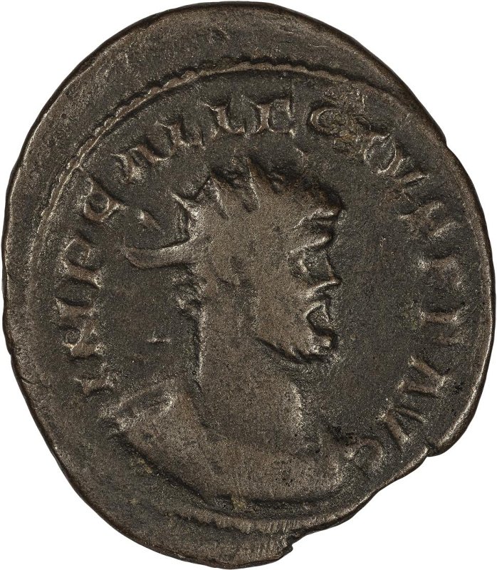 Римская империя · Allectus · Antoninianus · II в., аверс, Федеральное государственное бюджетное учреждение культуры "Государственный музей изобразительных искусств имени А.С. Пушкина"