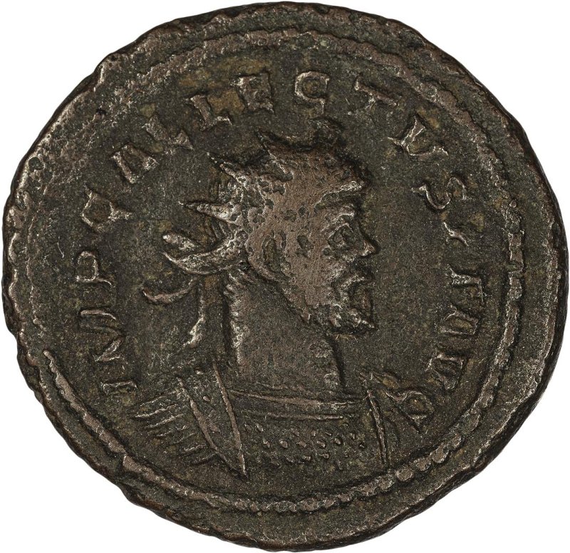Римская империя · Allectus · Antoninianus · II в., аверс, Федеральное государственное бюджетное учреждение культуры "Государственный музей изобразительных искусств имени А.С. Пушкина"