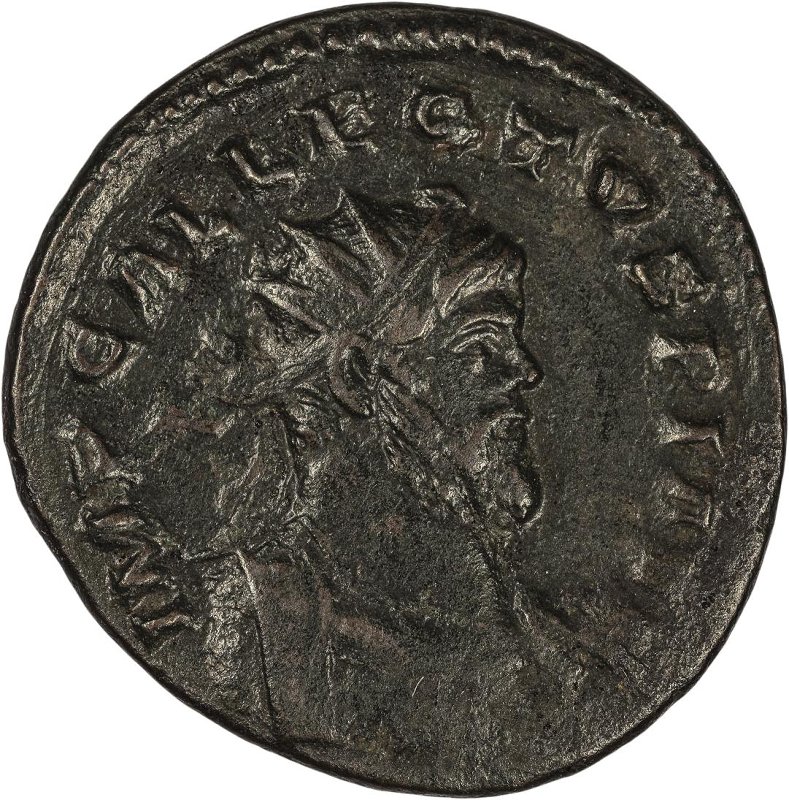 Римская империя · Allectus · Antoninianus · II в., аверс, Федеральное государственное бюджетное учреждение культуры "Государственный музей изобразительных искусств имени А.С. Пушкина"