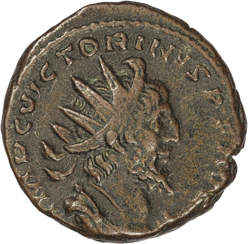 Римская империя · Victorinus · Antoninianus · II в., аверс, Федеральное государственное бюджетное учреждение культуры "Государственный музей изобразительных искусств имени А.С. Пушкина"