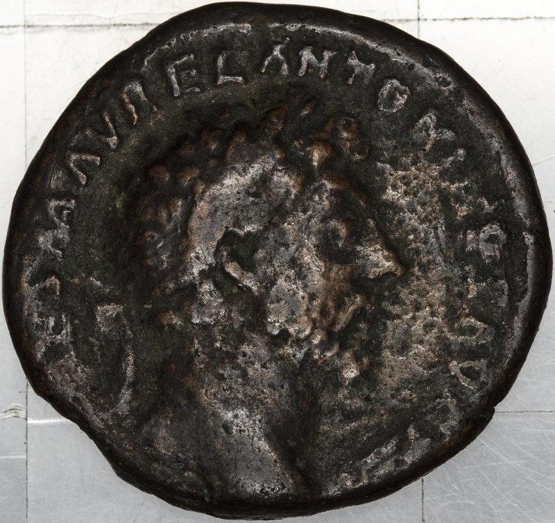 Римская империя · Marcus Aurelius · As · I в., аверс, Федеральное государственное бюджетное учреждение культуры "Государственный музей изобразительных искусств имени А.С. Пушкина"