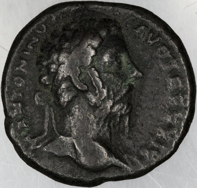 Римская империя · Marcus Aurelius · As · I в., аверс, Федеральное государственное бюджетное учреждение культуры "Государственный музей изобразительных искусств имени А.С. Пушкина"