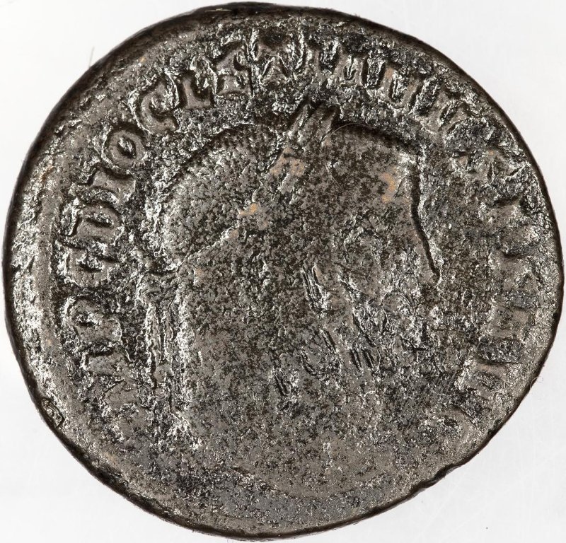 Римская империя · Diocletian · Follis · III в., аверс, Федеральное государственное бюджетное учреждение культуры "Государственный музей изобразительных искусств имени А.С. Пушкина"