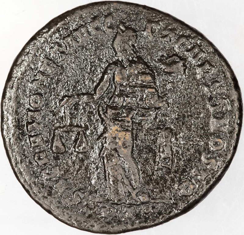 Римская империя · Diocletian · Follis · III в., реверс, Федеральное государственное бюджетное учреждение культуры "Государственный музей изобразительных искусств имени А.С. Пушкина"