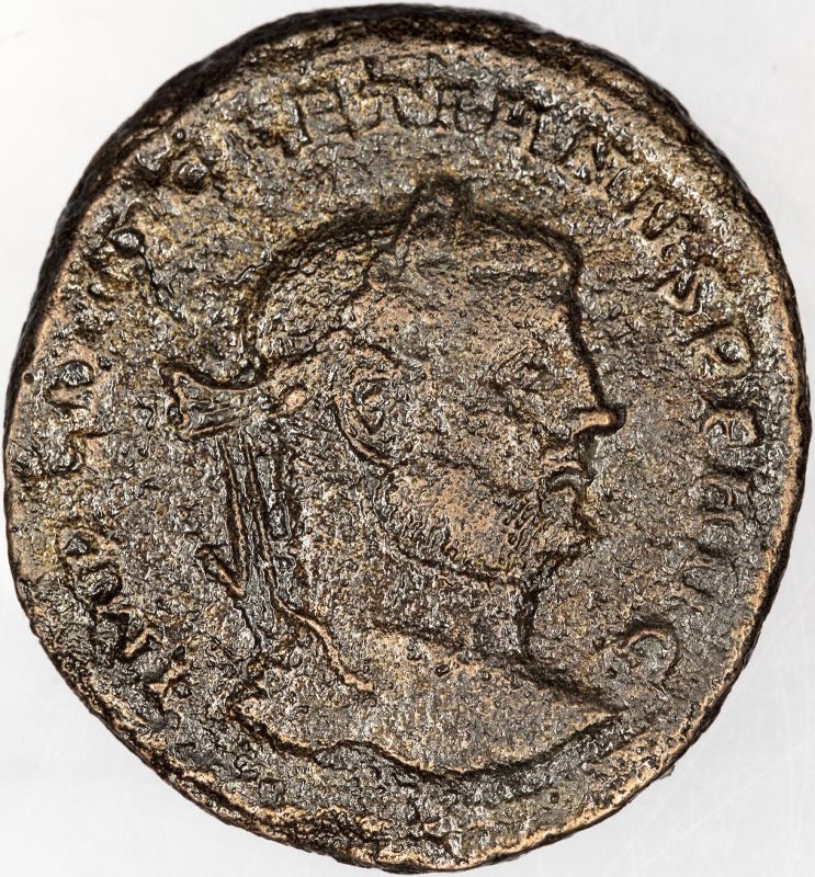 Римская империя · Diocletian · Follis · II в., аверс, Федеральное государственное бюджетное учреждение культуры "Государственный музей изобразительных искусств имени А.С. Пушкина"