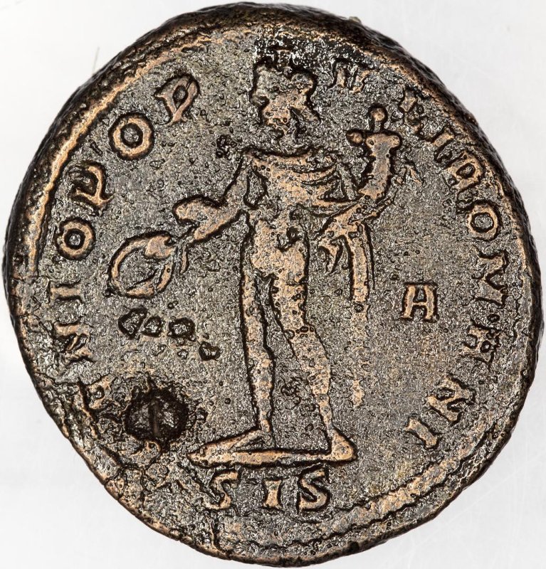 Римская империя · Diocletian · Follis · II в., реверс, Федеральное государственное бюджетное учреждение культуры "Государственный музей изобразительных искусств имени А.С. Пушкина"