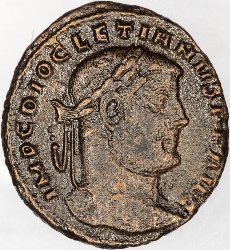 Римская империя · Diocletian · Follis · II в., аверс, Федеральное государственное бюджетное учреждение культуры "Государственный музей изобразительных искусств имени А.С. Пушкина"