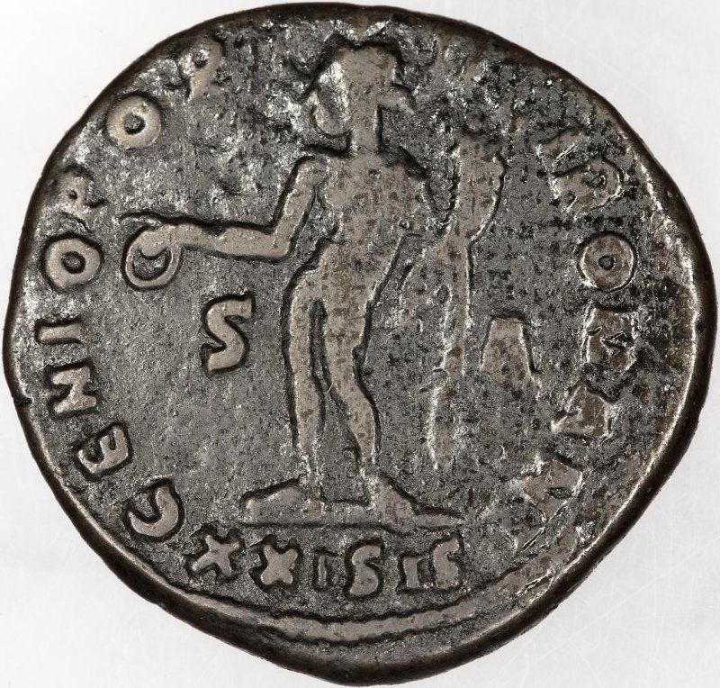 Римская империя · Diocletian · Follis · III в., реверс, Федеральное государственное бюджетное учреждение культуры "Государственный музей изобразительных искусств имени А.С. Пушкина"