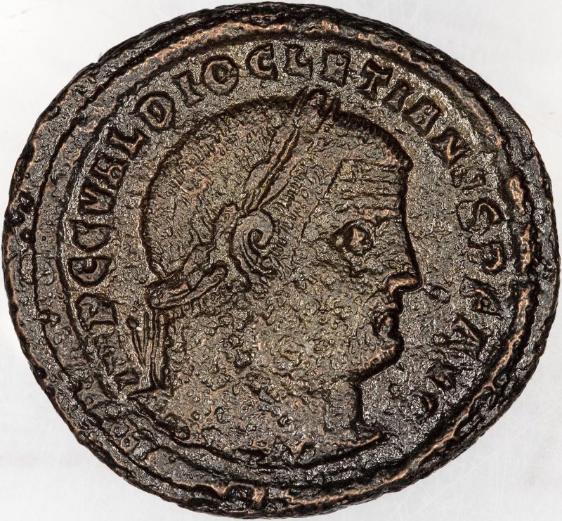Римская империя · Diocletian · Follis · II в., аверс, Федеральное государственное бюджетное учреждение культуры "Государственный музей изобразительных искусств имени А.С. Пушкина"