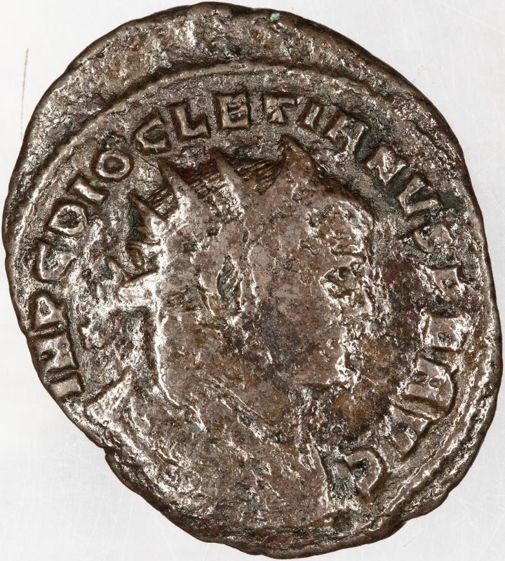 Римская империя · Diocletian · Antoninianus · III в., аверс, Федеральное государственное бюджетное учреждение культуры "Государственный музей изобразительных искусств имени А.С. Пушкина"