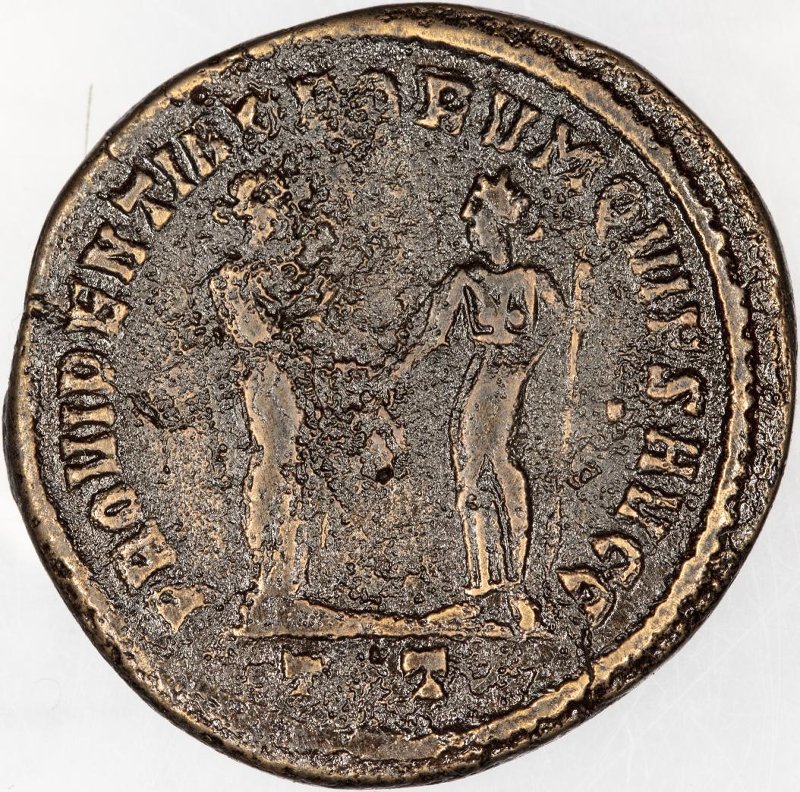 Римская империя · Diocletian · Follis · III в., реверс, Федеральное государственное бюджетное учреждение культуры "Государственный музей изобразительных искусств имени А.С. Пушкина"