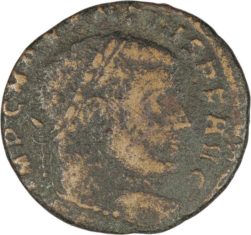 Римская империя · Maxentius · Follis · III в., аверс, Федеральное государственное бюджетное учреждение культуры "Государственный музей изобразительных искусств имени А.С. Пушкина"
