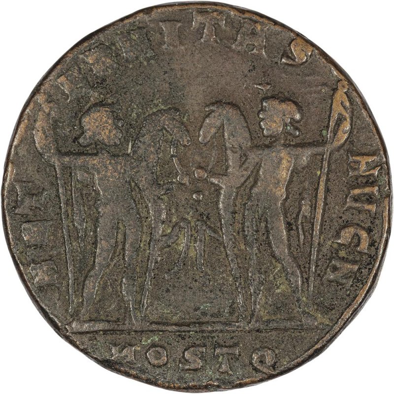 Римская империя · Maxentius · Follis · III в., реверс, Федеральное государственное бюджетное учреждение культуры "Государственный музей изобразительных искусств имени А.С. Пушкина"
