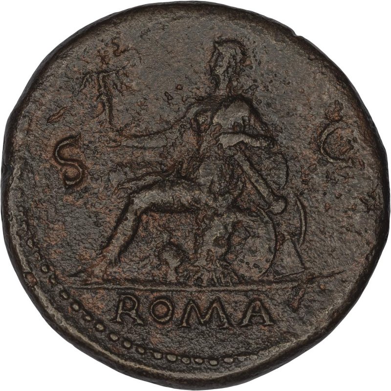 Римская империя · Nero · Sestertius · I в., реверс, Федеральное государственное бюджетное учреждение культуры "Государственный музей изобразительных искусств имени А.С. Пушкина"
