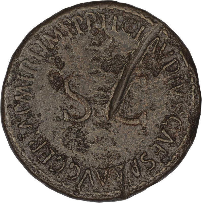 Римская империя · Claudius · Sestertius · I в., реверс, Федеральное государственное бюджетное учреждение культуры "Государственный музей изобразительных искусств имени А.С. Пушкина"