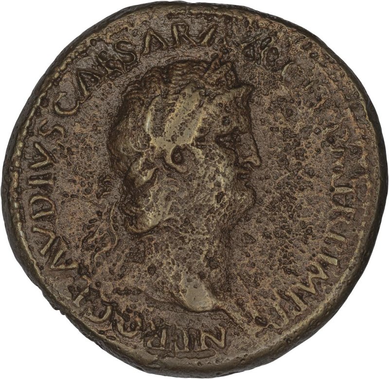Римская империя · Nero · Sestertius · I в., аверс, Федеральное государственное бюджетное учреждение культуры "Государственный музей изобразительных искусств имени А.С. Пушкина"