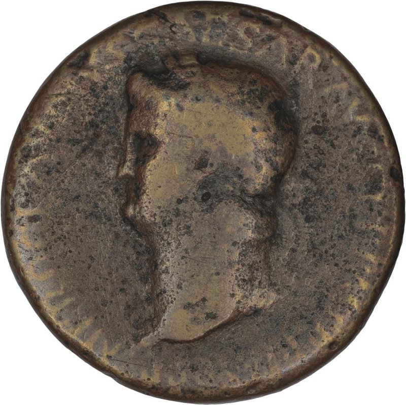 Римская империя · Nero · Sestertius · I в., аверс, Федеральное государственное бюджетное учреждение культуры "Государственный музей изобразительных искусств имени А.С. Пушкина"