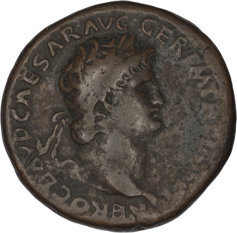 Римская империя · Nero · Sestertius · I в., аверс, Федеральное государственное бюджетное учреждение культуры "Государственный музей изобразительных искусств имени А.С. Пушкина"