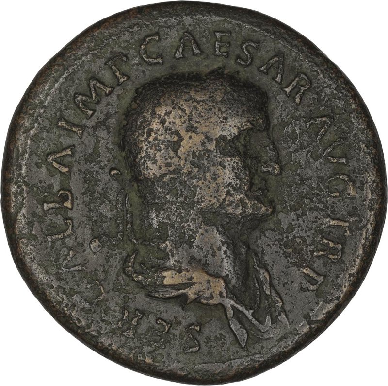 Римская империя · Galba · Sestertius · I в., аверс, Федеральное государственное бюджетное учреждение культуры "Государственный музей изобразительных искусств имени А.С. Пушкина"