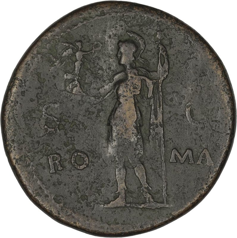 Римская империя · Galba · Sestertius · I в., реверс, Федеральное государственное бюджетное учреждение культуры "Государственный музей изобразительных искусств имени А.С. Пушкина"