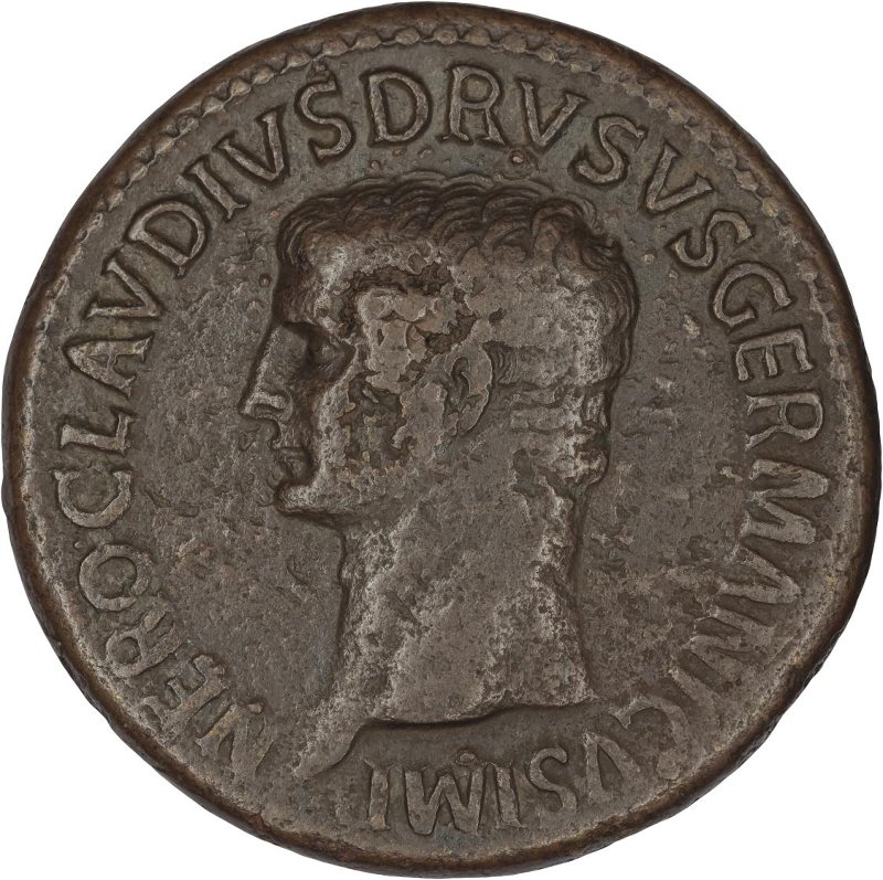 Римская империя · Claudius · Sestertius · I в., аверс, Федеральное государственное бюджетное учреждение культуры "Государственный музей изобразительных искусств имени А.С. Пушкина"