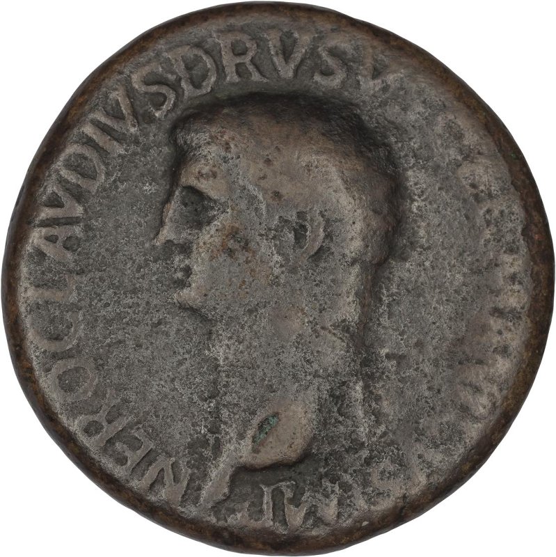 Римская империя · Claudius · Sestertius · I в., аверс, Федеральное государственное бюджетное учреждение культуры "Государственный музей изобразительных искусств имени А.С. Пушкина"