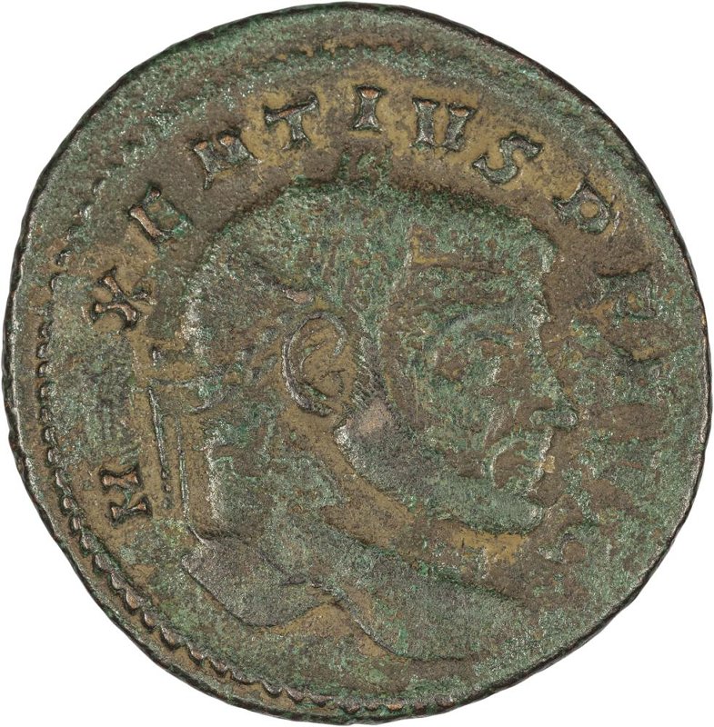 Римская империя · Maxentius · Follis · III в., аверс, Федеральное государственное бюджетное учреждение культуры "Государственный музей изобразительных искусств имени А.С. Пушкина"