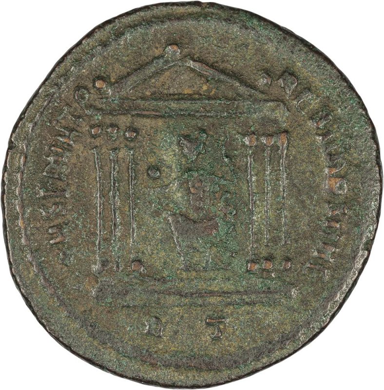 Римская империя · Maxentius · Follis · III в., реверс, Федеральное государственное бюджетное учреждение культуры "Государственный музей изобразительных искусств имени А.С. Пушкина"