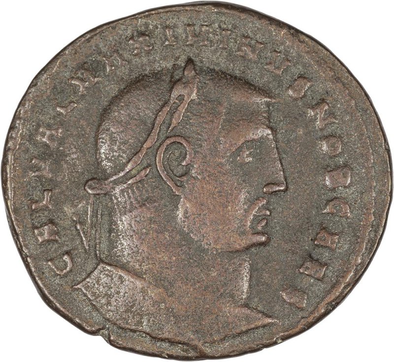 Римская империя · Maximinus Daia · Follis · III в., аверс, Федеральное государственное бюджетное учреждение культуры "Государственный музей изобразительных искусств имени А.С. Пушкина"