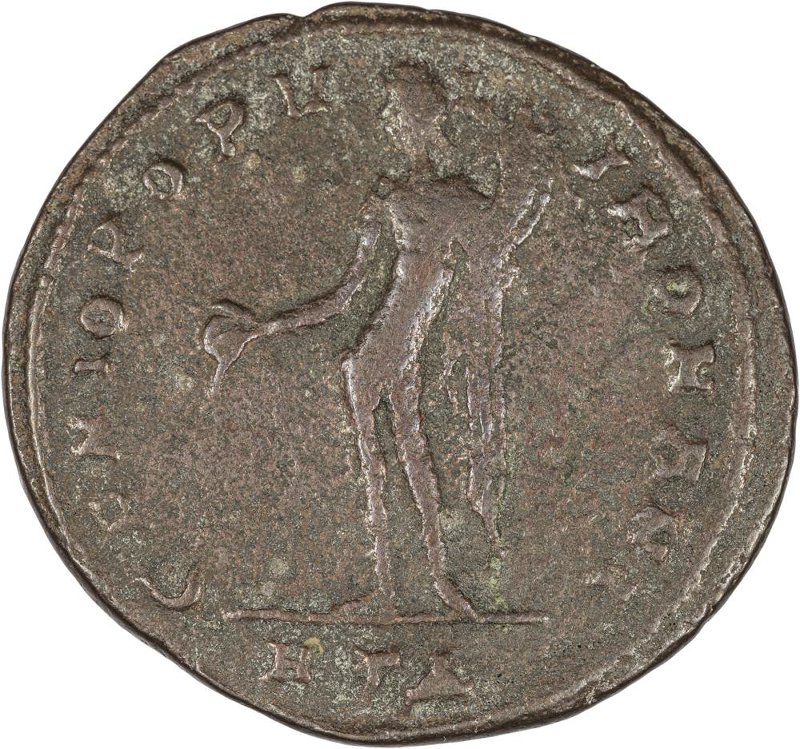 Римская империя · Maximinus Daia · Follis · III в., реверс, Федеральное государственное бюджетное учреждение культуры "Государственный музей изобразительных искусств имени А.С. Пушкина"