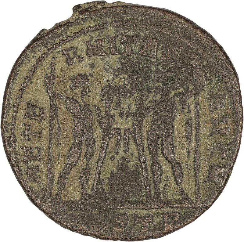 Римская империя · Maxentius · Follis · III в., реверс, Федеральное государственное бюджетное учреждение культуры "Государственный музей изобразительных искусств имени А.С. Пушкина"