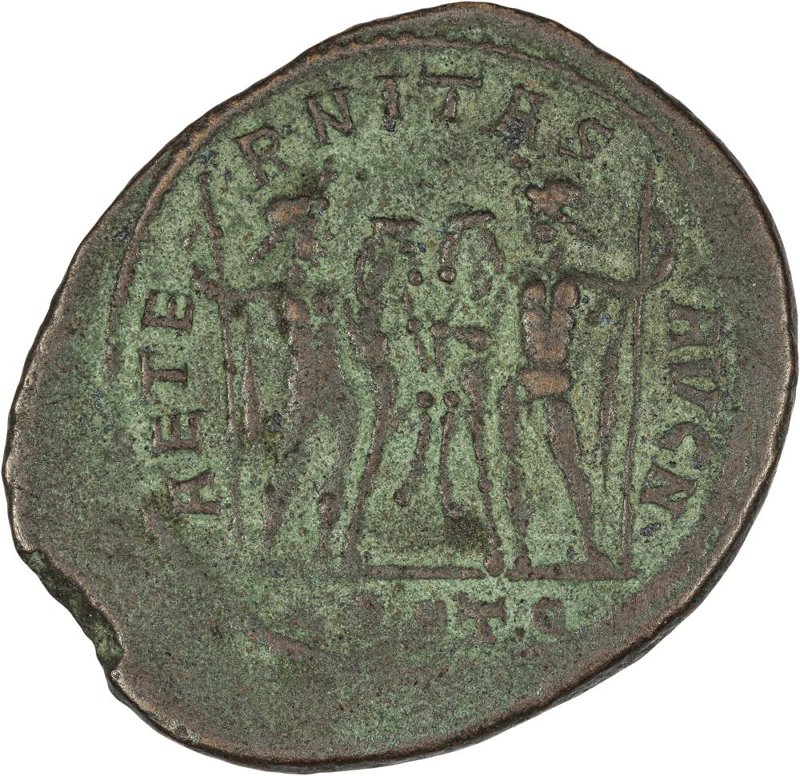 Римская империя · Maxentius · Follis · III в., реверс, Федеральное государственное бюджетное учреждение культуры "Государственный музей изобразительных искусств имени А.С. Пушкина"