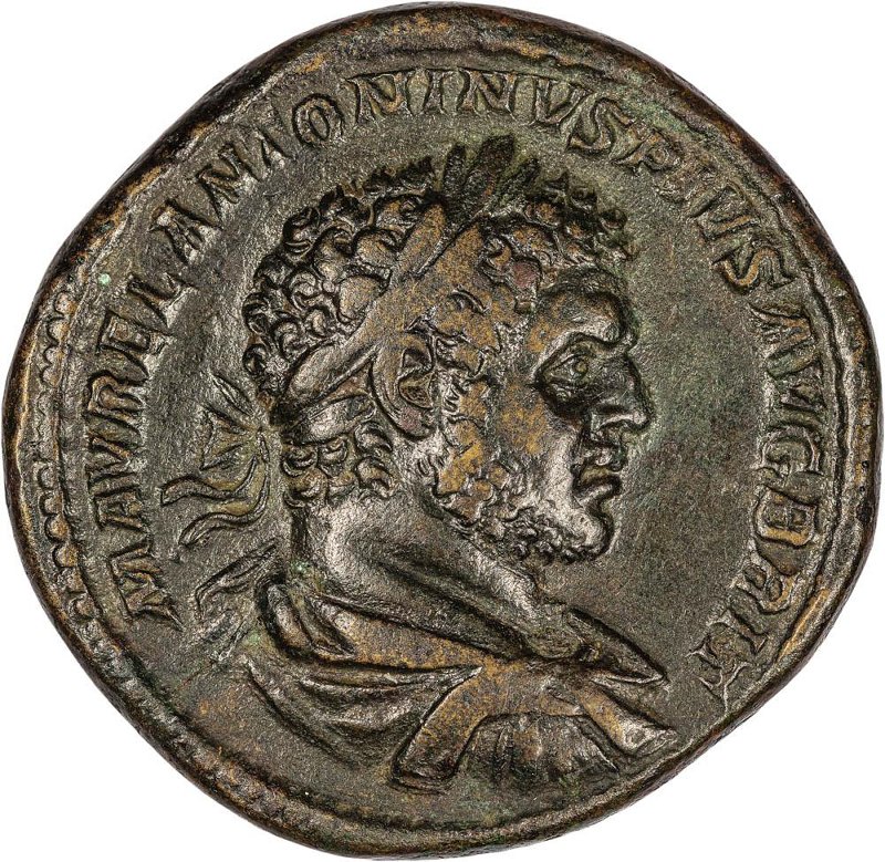 Римская империя · Caracalla · Sestertius · II в., реверс, Федеральное государственное бюджетное учреждение культуры "Государственный музей изобразительных искусств имени А.С. Пушкина"
