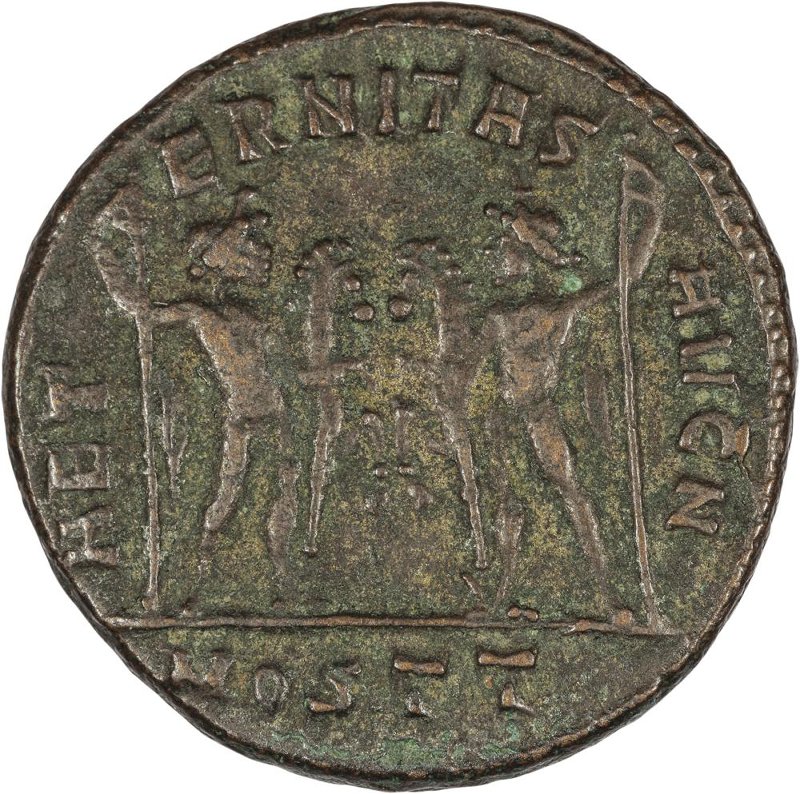 Римская империя · Maxentius · Follis · III в., реверс, Федеральное государственное бюджетное учреждение культуры "Государственный музей изобразительных искусств имени А.С. Пушкина"