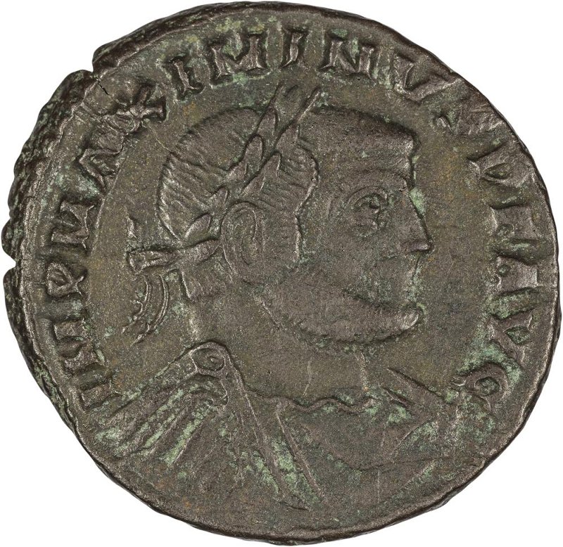 Римская империя · Maximinus Daia · III в., аверс, Федеральное государственное бюджетное учреждение культуры "Государственный музей изобразительных искусств имени А.С. Пушкина"