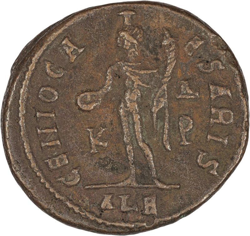 Римская империя · Maximinus Daia · Follis · III в., реверс, Федеральное государственное бюджетное учреждение культуры "Государственный музей изобразительных искусств имени А.С. Пушкина"