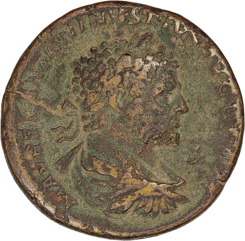 Римская империя · Caracalla · Dupondius · II в., реверс, Федеральное государственное бюджетное учреждение культуры "Государственный музей изобразительных искусств имени А.С. Пушкина"