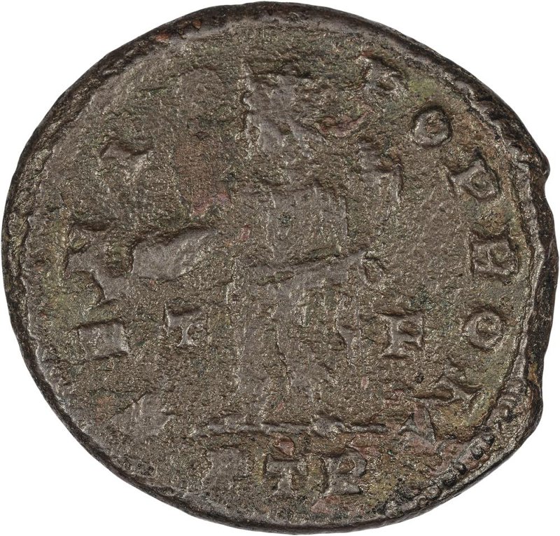 Римская империя · Maximinus Daia · Follis · III в., реверс, Федеральное государственное бюджетное учреждение культуры "Государственный музей изобразительных искусств имени А.С. Пушкина"