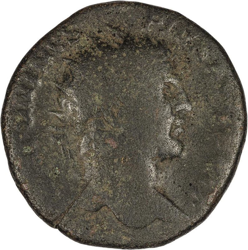Римская империя · Caracalla · As · II в., аверс, Федеральное государственное бюджетное учреждение культуры "Государственный музей изобразительных искусств имени А.С. Пушкина"