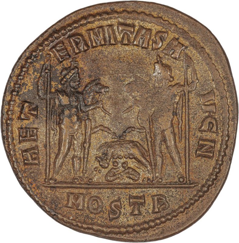 Римская империя · Maxentius · Follis · III в., реверс, Федеральное государственное бюджетное учреждение культуры "Государственный музей изобразительных искусств имени А.С. Пушкина"