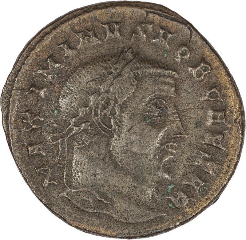 Римская империя · Maximinus Daia · Follis · III в., аверс, Федеральное государственное бюджетное учреждение культуры "Государственный музей изобразительных искусств имени А.С. Пушкина"