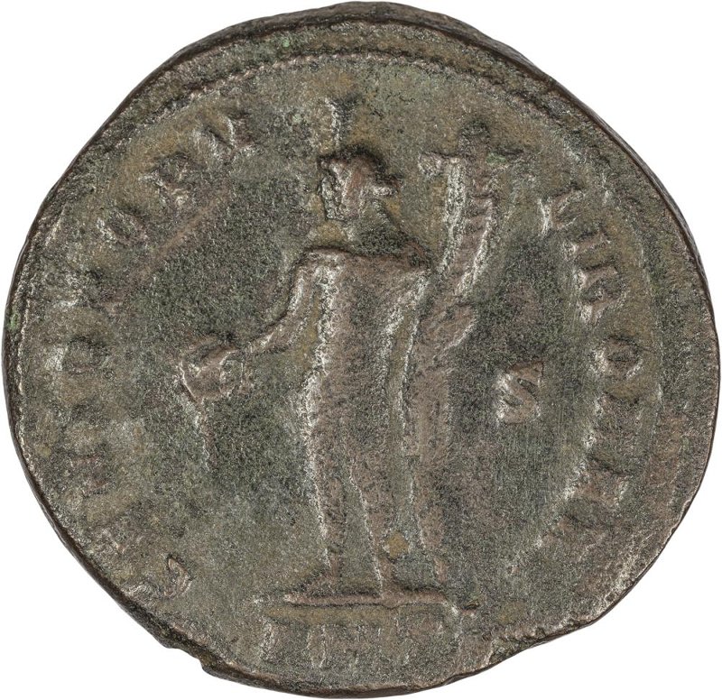 Римская империя · Maximinus Daia · Follis · III в., реверс, Федеральное государственное бюджетное учреждение культуры "Государственный музей изобразительных искусств имени А.С. Пушкина"