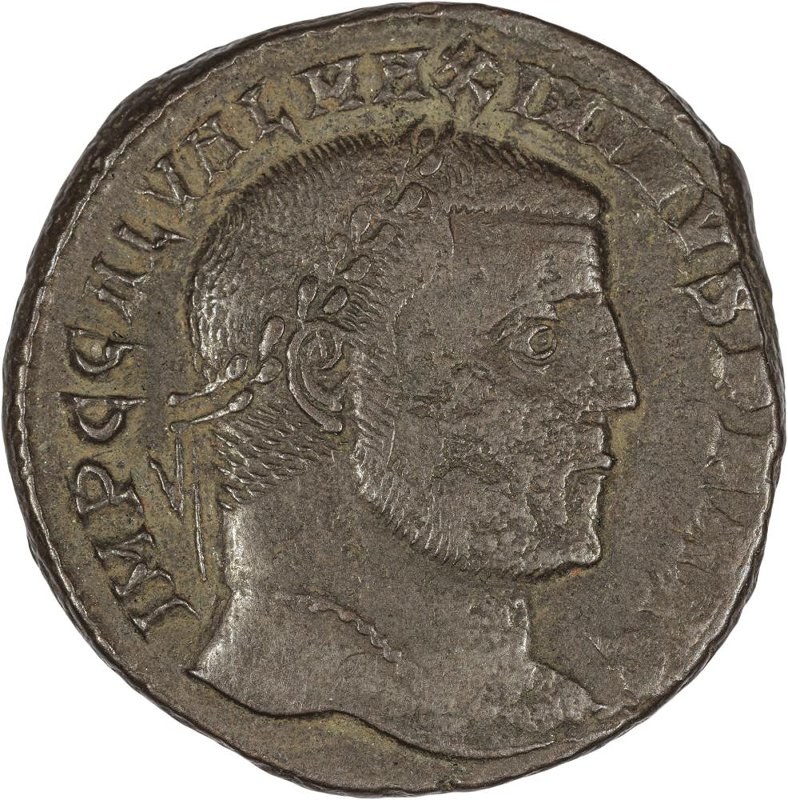 Римская империя · Maximinus Daia · Follis · III в., аверс, Федеральное государственное бюджетное учреждение культуры "Государственный музей изобразительных искусств имени А.С. Пушкина"