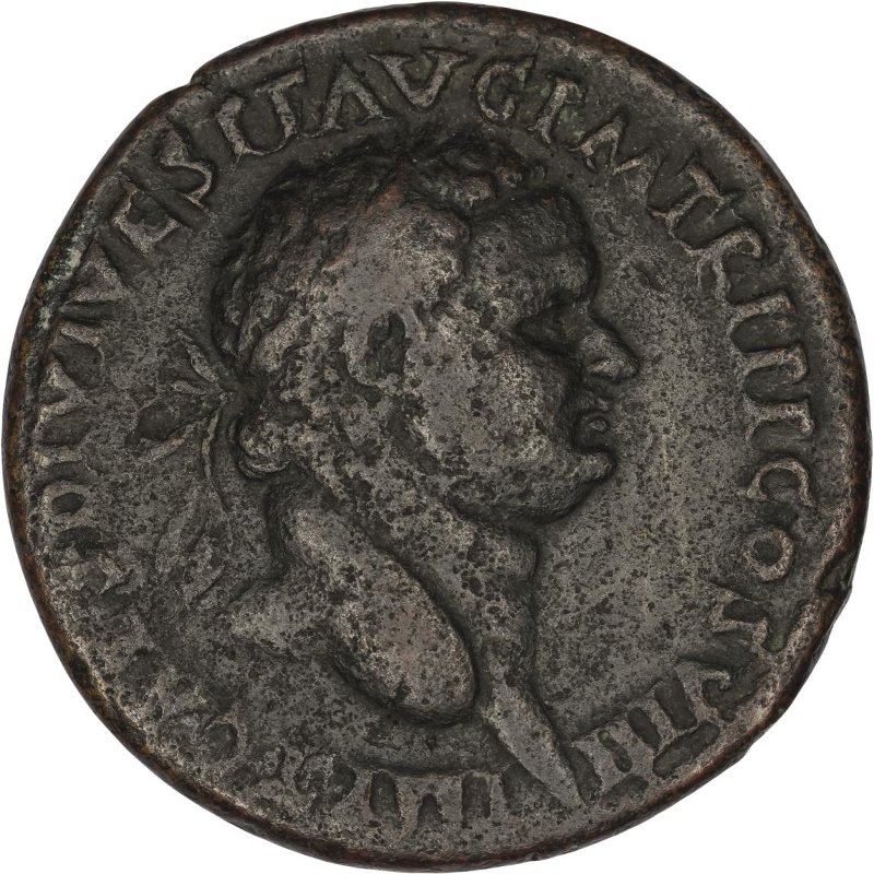 Римская империя · Titus · Sestertius · I в., аверс, Федеральное государственное бюджетное учреждение культуры "Государственный музей изобразительных искусств имени А.С. Пушкина"