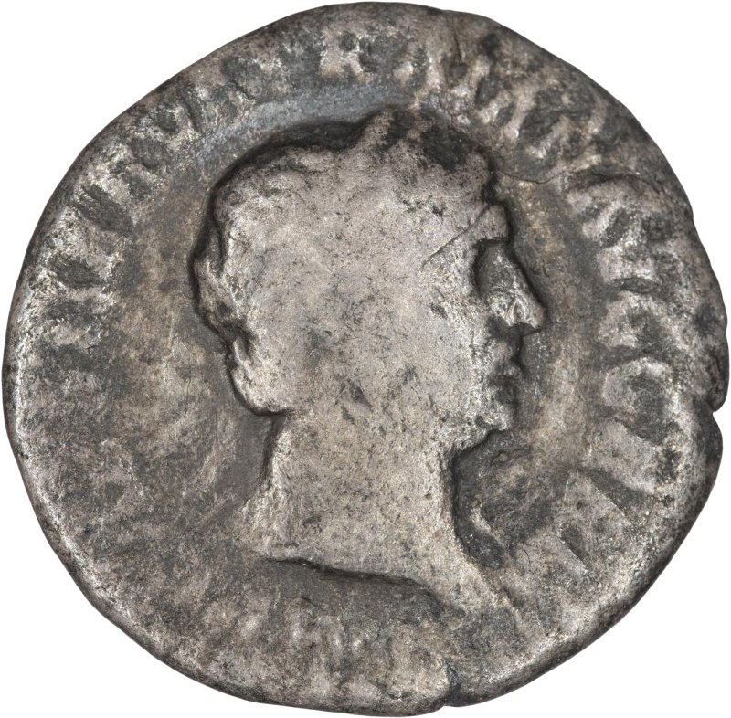 Римская империя · Trajan · Denarius · I в., аверс, Федеральное государственное бюджетное учреждение культуры "Государственный музей изобразительных искусств имени А.С. Пушкина"