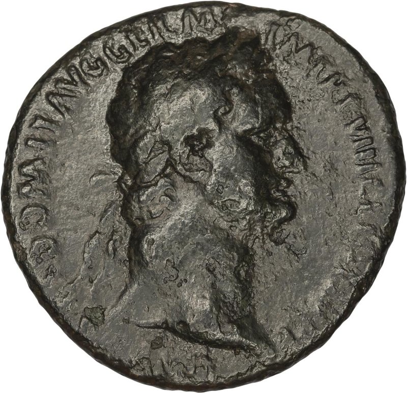 Римская империя · Domitian · As · I в., аверс, Федеральное государственное бюджетное учреждение культуры "Государственный музей изобразительных искусств имени А.С. Пушкина"