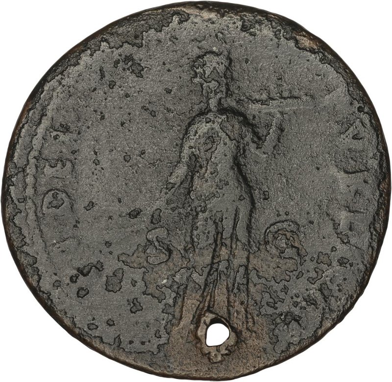 Римская империя · Domitian · As · I в., реверс, Федеральное государственное бюджетное учреждение культуры "Государственный музей изобразительных искусств имени А.С. Пушкина"